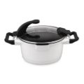Afbeeldingen van Virgo kookpot met deksel wit 16 cm