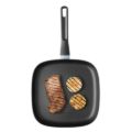 Afbeeldingen van LEO Grillpan antikleef Slate 26x26cm