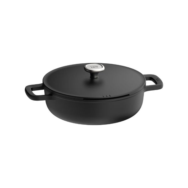 Afbeeldingen van LEO Sauteerpan antikleef met dubbele handgreep met deksel Phantom 28cm