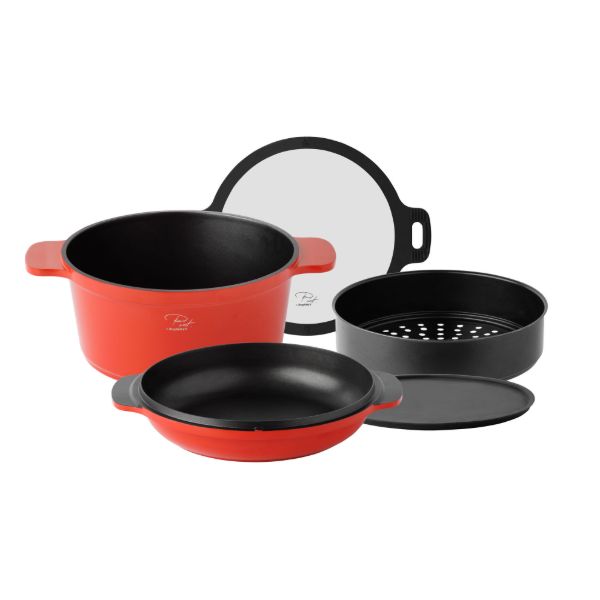 Afbeeldingen van Piet Huysentruyt 5-delige multifunctionele kookset 24 cm