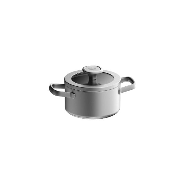 Afbeeldingen van LEO Kookpot met deksel Graphite 16cm