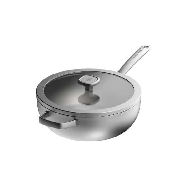 Afbeeldingen van LEO Wokpan met deksel Graphite 28cm