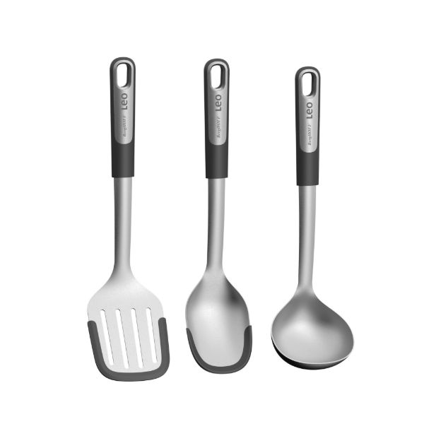 Afbeeldingen van LEO RECYCLED 3-delige keukenhulp set Graphite