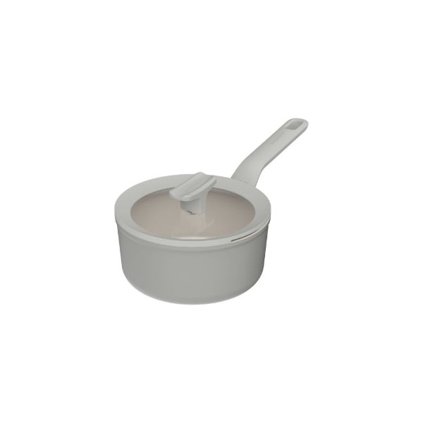 Afbeeldingen van LEO Steelpan antikleef met deksel Balance Moonmist 18cm