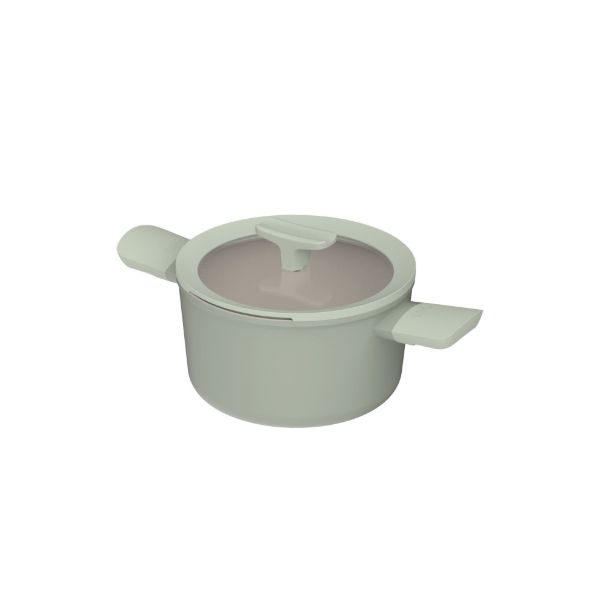 Afbeeldingen van LEO Kookpot antikleef met deksel Balance Sage 20cm