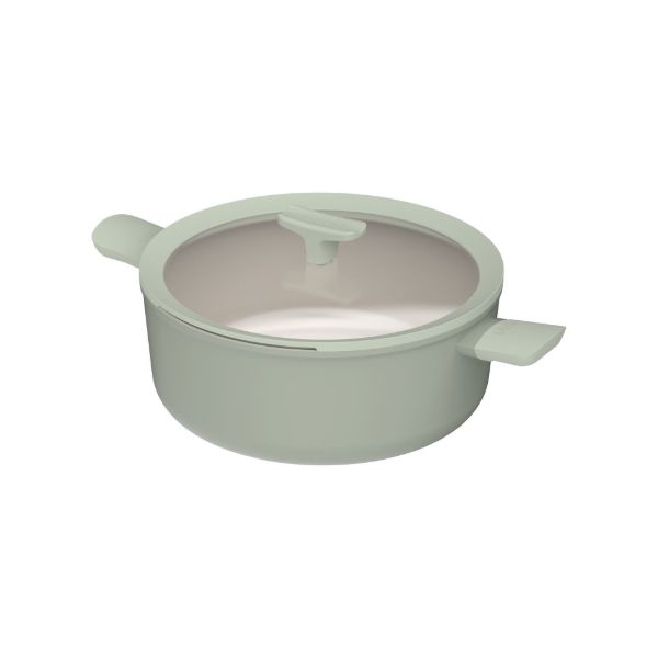 Afbeeldingen van LEO Kookpot antikleef met deksel Balance Sage 28cm