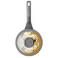 Afbeeldingen van LEO Sauspan antikleef met deksel Stone+ - Ø 18cm