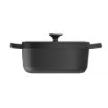 Afbeeldingen van LEO Ovale kookpot met deksel Graphite Cast iron 27x22cm