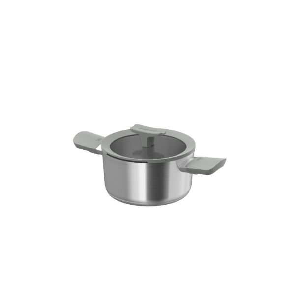 Afbeeldingen van LEO Kookpot met deksel RVS Balance Moonmist 18cm