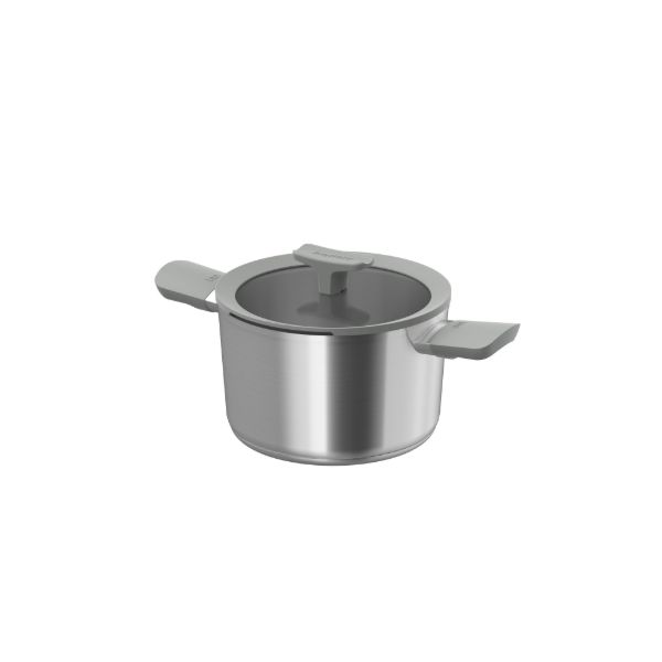 Afbeeldingen van LEO Kookpot met deksel RVS Balance Moonmist 20cm
