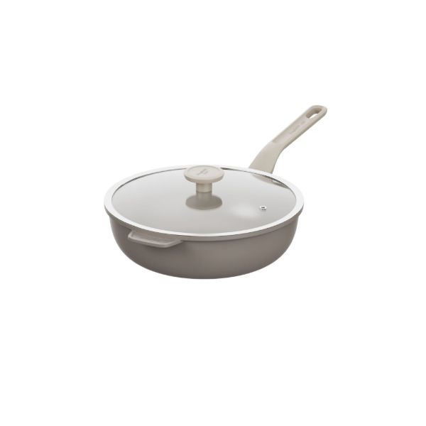 Afbeeldingen van LEO Wokpan antikleef met deksel Dune 28cm