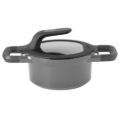 Afbeeldingen van GEM Kookpot met deksel en hittebestendig handvat grijs 16cm