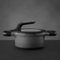 Afbeeldingen van GEM Kookpot met deksel en hittebestendig handvat grijs 16cm