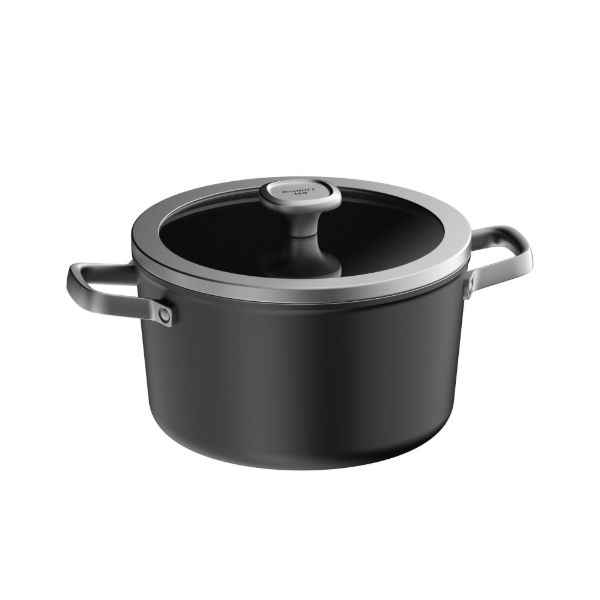 Afbeeldingen van LEO Kookpot antikleef met deksel Graphite 24x14cm