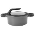 Afbeeldingen van GEM Kookpot met deksel en hittebestendige handvaten grijs 20 cm