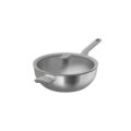 Afbeeldingen van LEO Wokpan met deksel RVS 28cm Balance