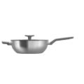 Afbeeldingen van LEO Wokpan met deksel RVS 28cm Balance