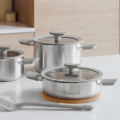 Afbeeldingen van LEO Sauteerpan met deksel RVS 26cm Balance