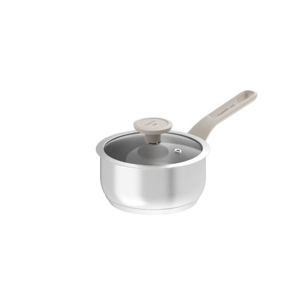 Afbeeldingen van LEO Steelpan met deksel Bolt Clay 16cm