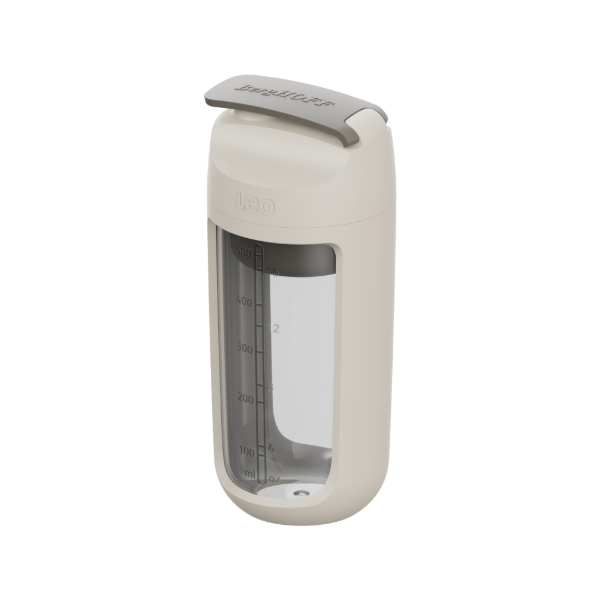 Afbeeldingen van LEO Shaker fles met geïntegreerd poedercompartiment 0,50L Clay Balance