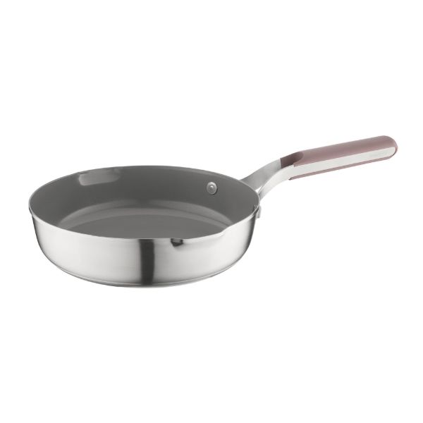 Afbeeldingen van LEO Elements Braadpan met antiaanbaklaag 24 cm Aubergine