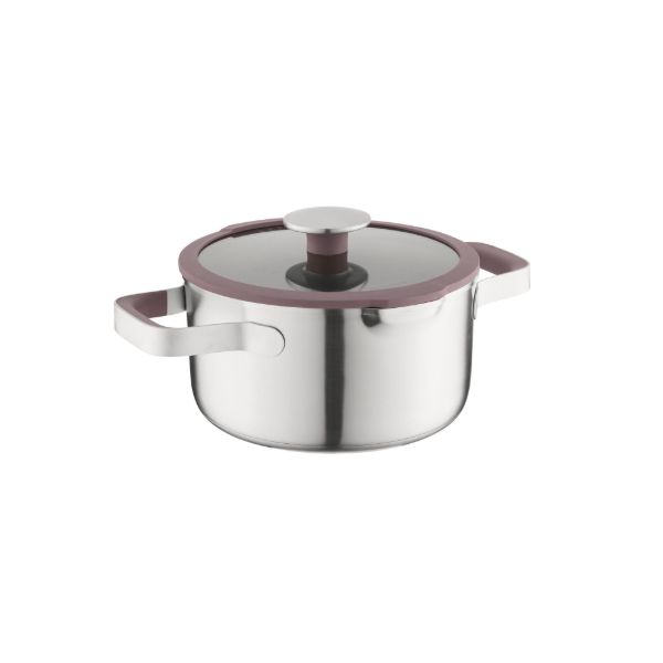 Afbeeldingen van LEO Elements Kookpot met deksel 20 cm Aubergine