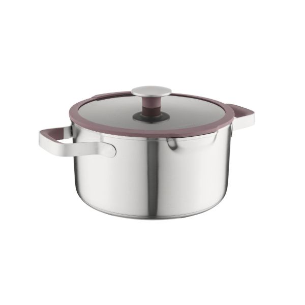 Afbeeldingen van LEO Elements Kookpot met deksel 24 cm Aubergine
