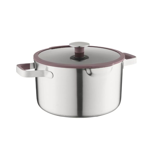 Afbeeldingen van LEO Elements Kookpot met deksel 26 cm Aubergine